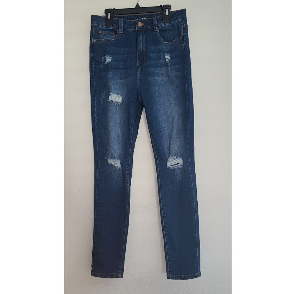 Dark Blue Denim Jeans